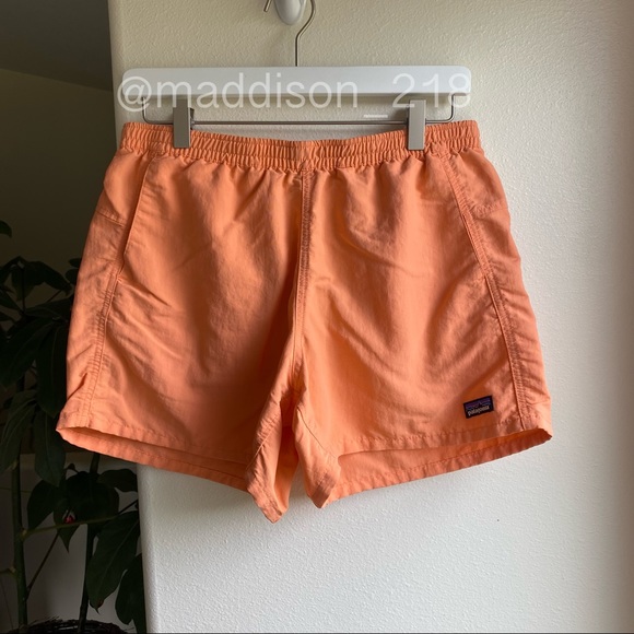 Patagonia Baggies Shorts 5” inseam Peach Sherbet Orange Water Repellant Medium M - Picture 8 of 8